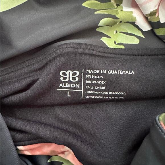 Albion Fit The Rachel One-Piece Black and Midnight Stripe Size Large - Picture 8 of 10